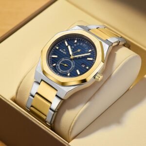 Octagonal Chronograph Quartz Watch